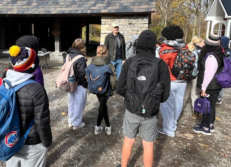 School tour of Willowbank School of Restoration