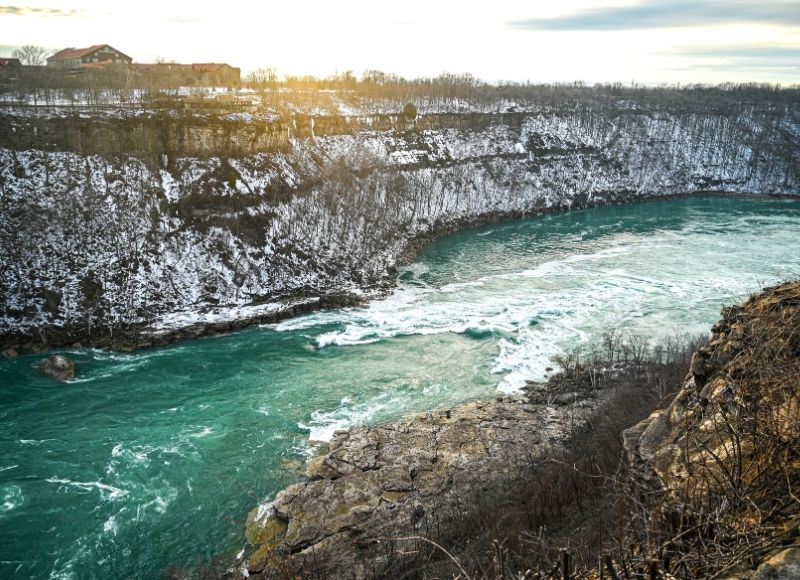 Niagara River in winter