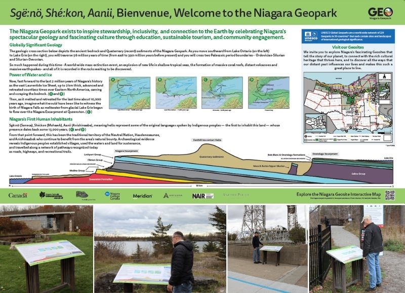 Niagara Geopark Welcome sign