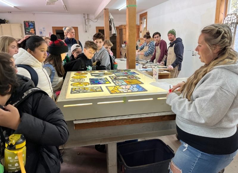 Willowbank tour with students
